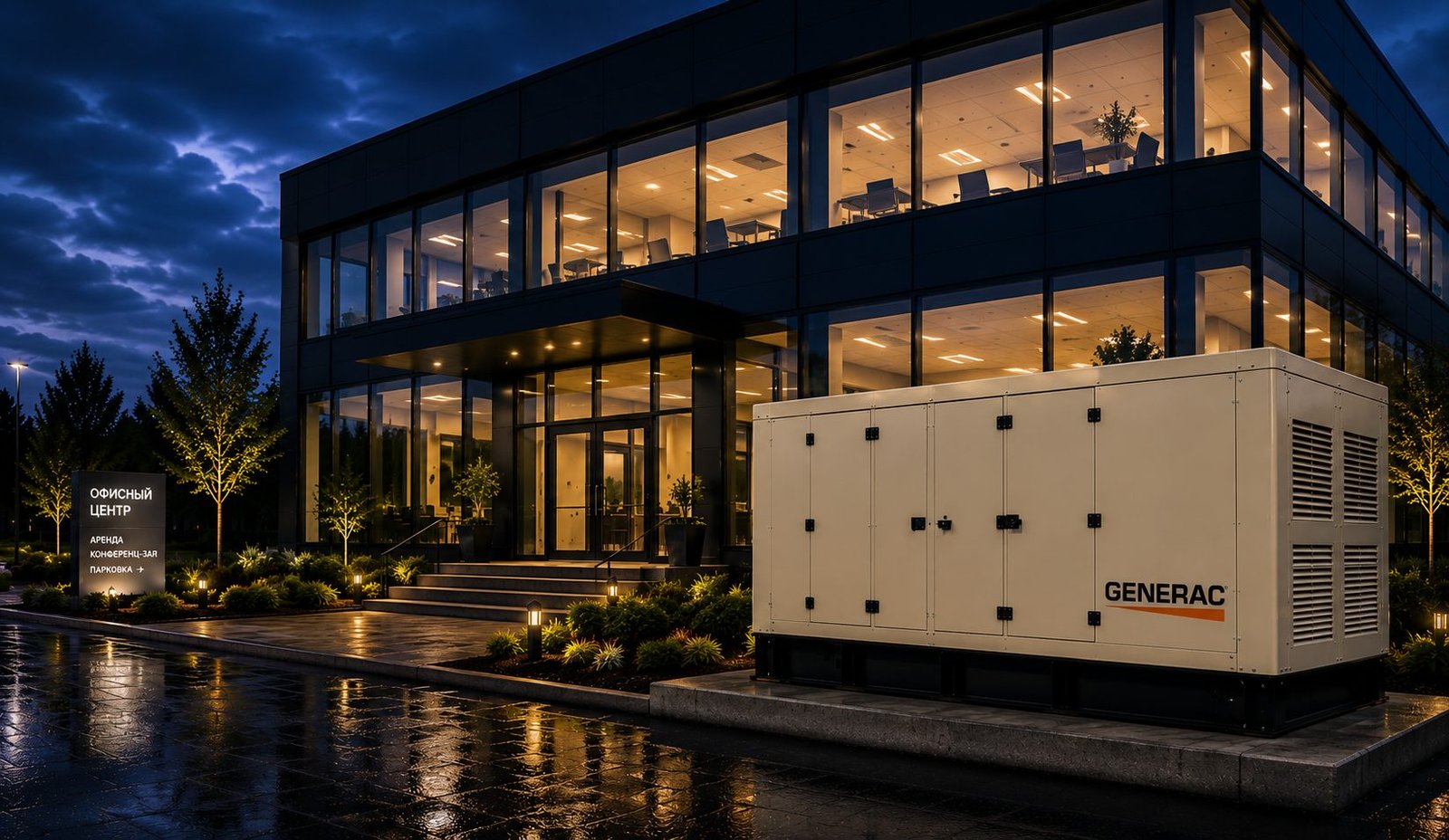 GENERAC Protector Series — газовые генераторы для бизнеса