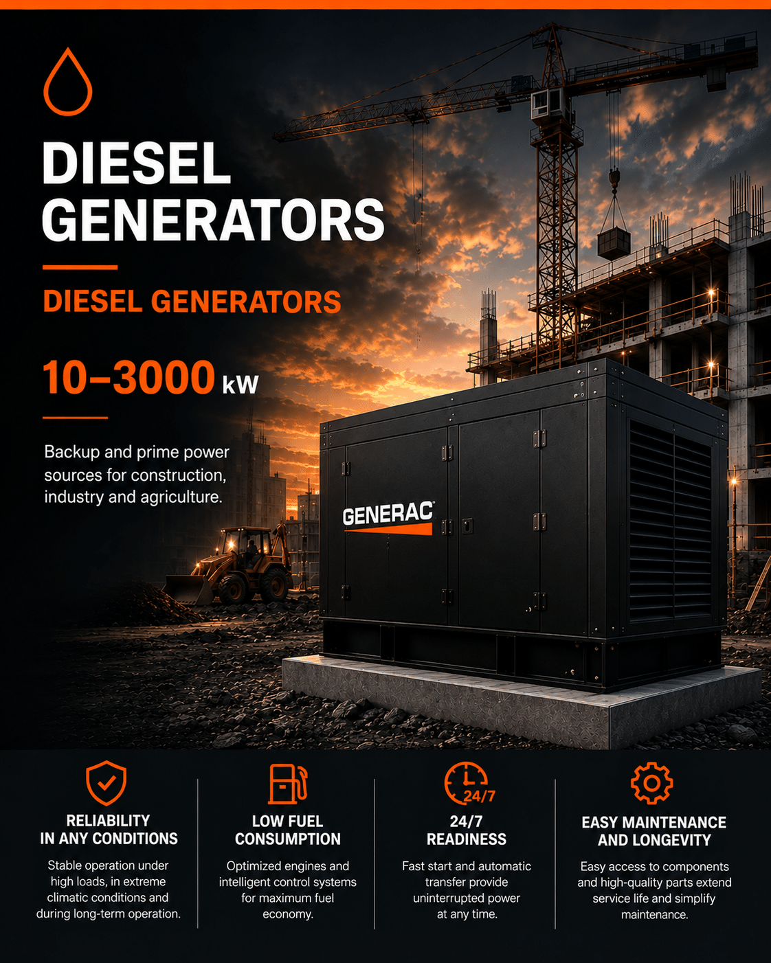 GENERAC diesel generators