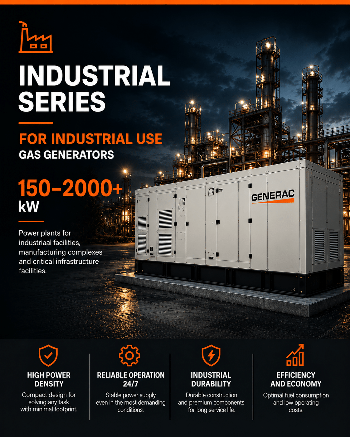 GENERAC Industrial generators